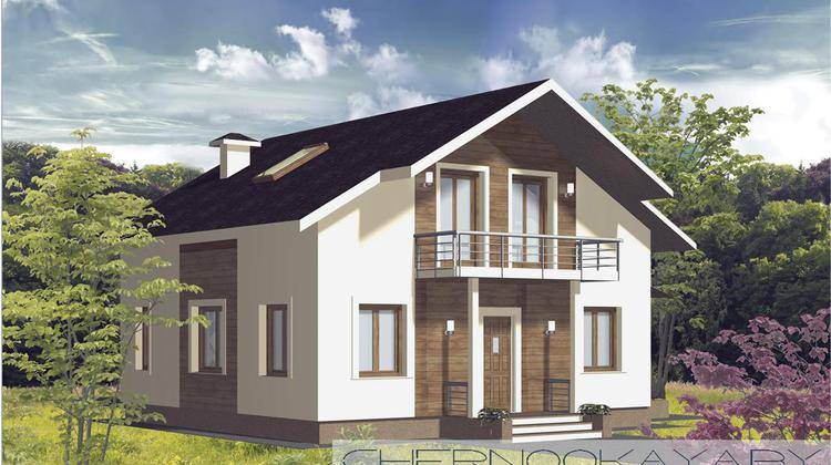 Проект жилого дома площадью 130 m²