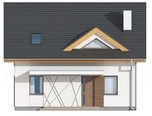 Проект небольшого дома с мансардными окнами