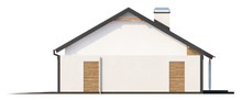 Проект одноэтажного дома с боковым гаражом