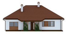 Проект одноэтажного дома с оранжереей и террасой