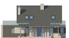 Проект одноэтажного дома с террасой над гаражом
