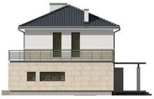 Проект современного двухэтажного коттеджа простой конструкции