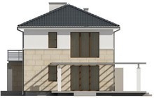 Проект современного двухэтажного коттеджа простой конструкции