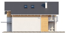 Проект двухэтажного энергосберегающего дома для узкого участка