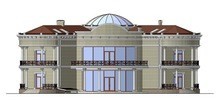 Фешенебельная резиденция с куполообразной крышей