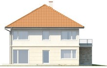 Проект двухэтажного дома на две семьи с террасой над гаражом