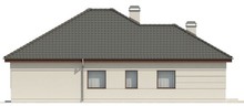 Проект одноэтажного дома с угловой террасой