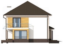 Проект двухэтажного дома с гаражом на два авто