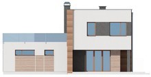 Современный проект двухэтажного дома с гаражом