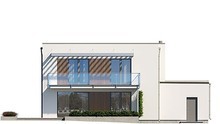 Двухэтажный шикарный коттедж в стиле минимализма