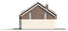 Проект дома простой формы с двускатной крышей