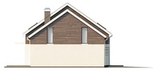 Проект дома простой формы с двускатной крышей