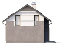 Проект дома с террасой и современными элементами