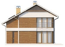 Проект двухэтажного дома для узкого участка