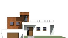 Планировка восхитительного жилого дома в стиле минимализма площадью 180 кв. м