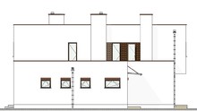 Схема оригинального двухэтажного особняка с просторными помещениями