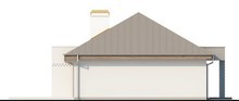 Проект одноэтажного дома с гаражом, с приватной зоной