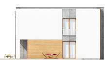 Схема двухэтажного дома с гаражом на 2 автомобиля и огромной террасой