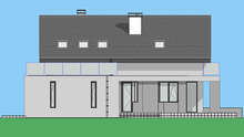 Проект загородного дома общей площадью 252 кв.м.с гаражом 33 кв.м.