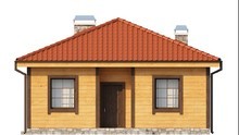 Проект дома с крытой террасой