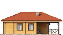 Проект дома с крытой террасой