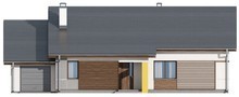 Проект одноэтажного коттеджа с тремя спальнями и гаражом