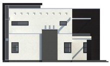 Проект современного дома с просторной террасой над гаражом