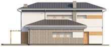 Проект двухэтажного дома с пристроенным гаражом