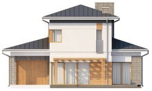 Проект двухэтажного дома с пристроенным гаражом