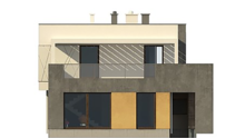 Проект современного двухэтажного дома с плоской крышей