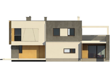 Проект современного двухэтажного дома с плоской крышей