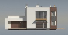 Проект современного дома с дополнительным помещением