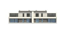 Современный таунхаус в стиле минимализм с просторными террасами