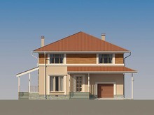 Проект современного квадратного дома со всеми удобствами