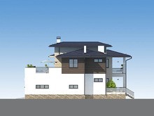 Проект 2х этажного удобного дома с плоской крышей