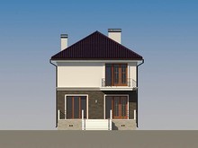 Проект 2х этажного дома для узкого участка