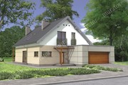 Проект стильного дома с двухскатной крышей