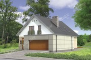 Проект стильного дома с двухскатной крышей