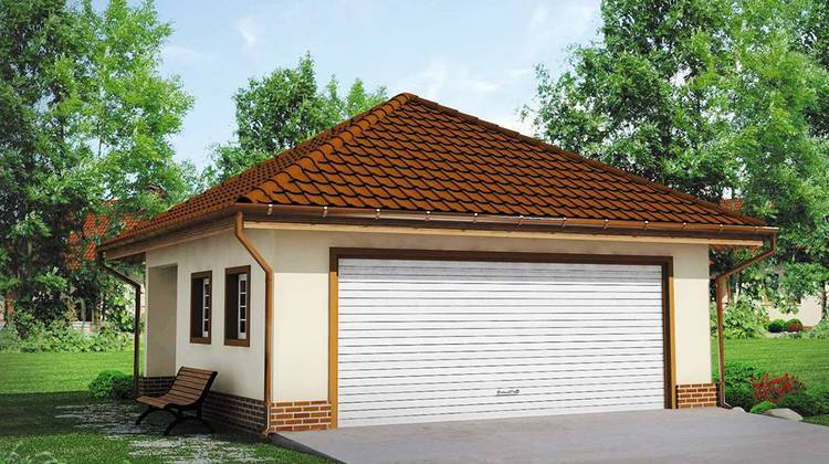 План-схема практичного гаража площадью 39 кв.м.