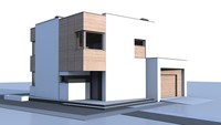 Проект современного небольшого дома с гаражом