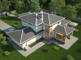 Проект удобного современного дома 300 m²