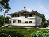 Проект жилого дома с террасой и удобной планировкой