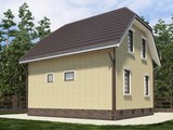 Проект малогабаритного простого дома площадью 100 m²
