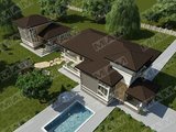 Архитектурный проект загородного большого дома 280 m²