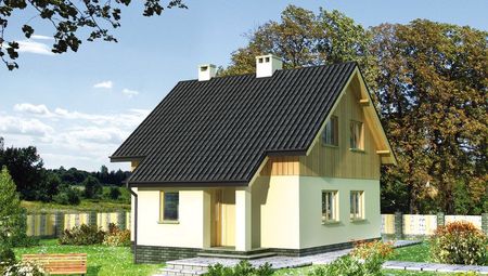 Проект дачного домика с площадью 90 m²