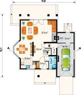 Красивый проект дома с габаритами 12 на 12