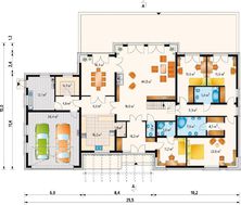 Большое загородное поместье с выходом в сад и гаражом для двух автомобилей