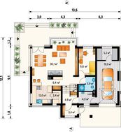 Небольшой загородный коттедж с неповторимым дизайном