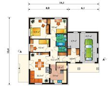 Симпатичный загородный дом для небольшой семьи