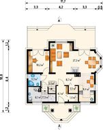 Элегантный дом с изящными балконами